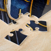 Puzzle Aquarelle Abstraite Peinture d'un oiseau (Côté)