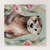 Puzzle Aquarelle adorable Otter (Horizontal)