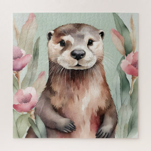 Puzzle Aquarelle adorable Otter