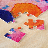 Puzzle Aquarelle arc-en-ciel pois (Côté)