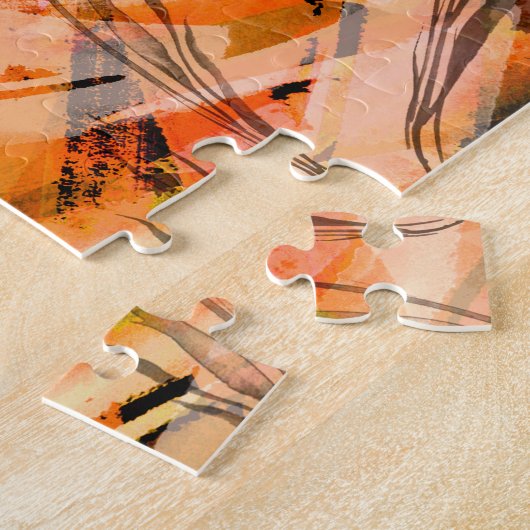 Puzzle Aquarelle, arrière - plan abstrait vintage. (Côté)