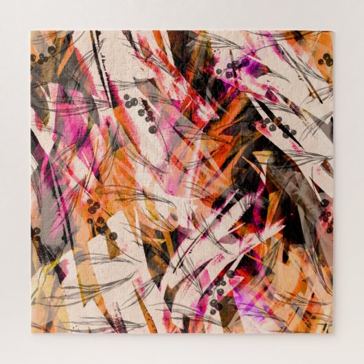 Puzzle Aquarelle, arrière - plan abstrait vintage. (Vertical)