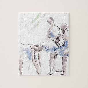 Puzzle Aquarelle Ballet Danse Ballerina