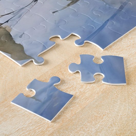 Puzzle Aquarelle Bateaux de pêche (Côté)