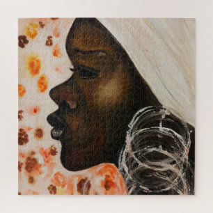 Puzzle Aquarelle - Beauté africaine -