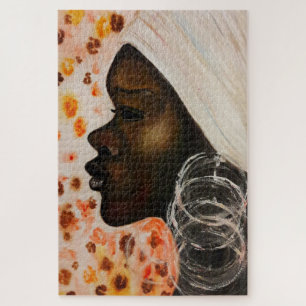Puzzle Aquarelle - Beauté africaine - Choisir la taille
