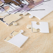 Puzzle Aquarelle Berlin Mitte Dance d'été Soirée (Côté)