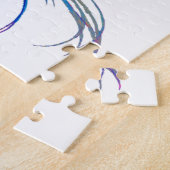 Puzzle Aquarelle Bêta bleue (Côté)