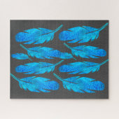 Puzzle Aquarelle bleu (Horizontal)