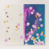 Puzzle Aquarelle bleu Abstraite (Horizontal)