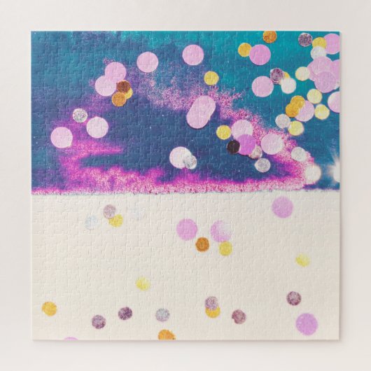 Puzzle Aquarelle bleu Abstraite (Vertical)