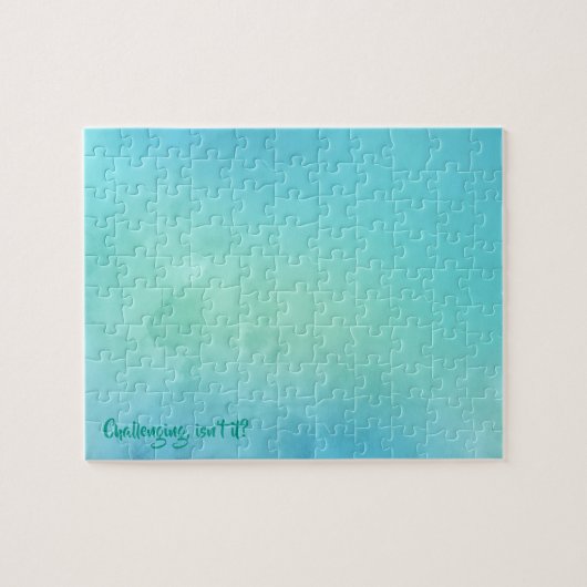 Puzzle aquarelle bleue frustrant (Horizontal)