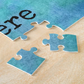 Puzzle Aquarelle bleue motivationnelle (Côté)