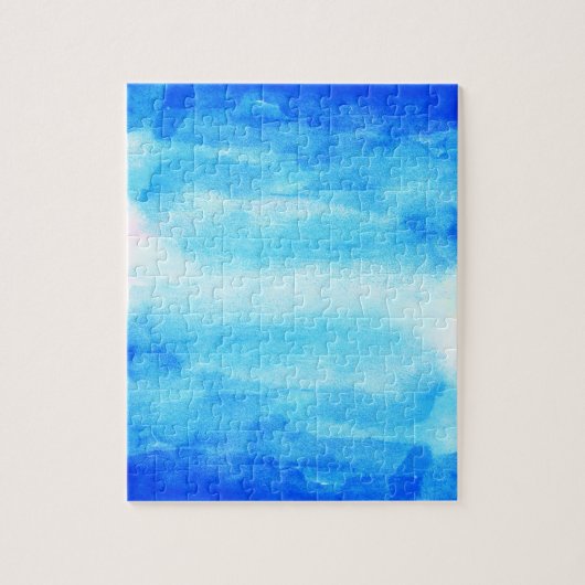 Puzzle Aquarelle bleue Ombre (Vertical)