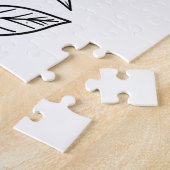 Puzzle Aquarelle botanique ligne esthétique art tournesol (Côté)