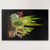 Puzzle Aquarelle, cactus (Horizontal)