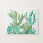 Puzzle Aquarelle Cactus Garden Cactus Désert Sud-ouest (Horizontal)