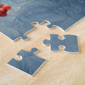 Puzzle Aquarelle Cardinal Birds Red Berries (Côté)