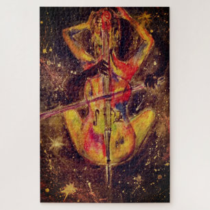 Puzzle Aquarelle - Cello Space Sonata - Lady avec Cello