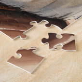 Puzzle Aquarelle Chat blanc et marguerites (Côté)