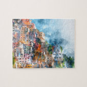 Puzzle Aquarelle Cinque Terre Italie (Horizontal)