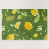 Puzzle Aquarelle Citron & Feuilles 5 (Horizontal)