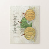 Puzzle Aquarelle Citrouille simple Bon thanksgiving gourd (Vertical)
