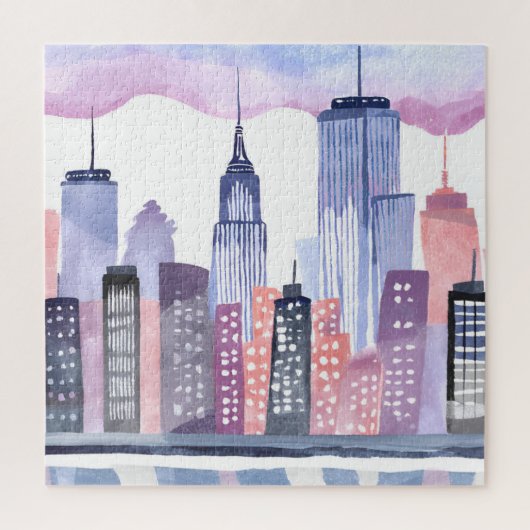 Puzzle Aquarelle Cityscape (Vertical)