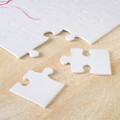 Puzzle Aquarelle Coeur bébé première année photo Collage (Côté)