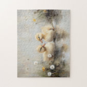 Puzzle Aquarelle Colliers Dandelion Fleurs (Vertical)