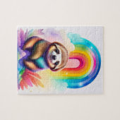 Puzzle Aquarelle couleur mignonne fentes bébé (Horizontal)