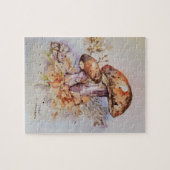 Puzzle Aquarelle couleurs automne champignons (Horizontal)