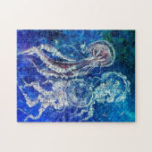 Puzzle Aquarelle - Danse de méduses - (Horizontal)