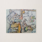 Puzzle Aquarelle d'antiquité d'affaires de réparation de (Horizontal)