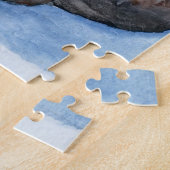 Puzzle Aquarelle de chat vert, gris, blanc et Brown (Côté)