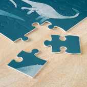 Puzzle Aquarelle de dinosaure : Motif textile (Côté)