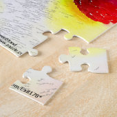 Puzzle Aquarelle de framboises et d'amandes (Côté)