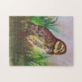 Puzzle Aquarelle de hibou enchanté (Horizontal)