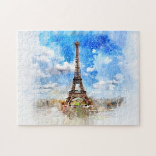 Puzzle Aquarelle de la Tour Eiffel