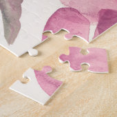 Puzzle Aquarelle de pivoines : arrière - plan floral tran (Côté)