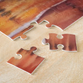 Puzzle Aquarelle de plage de coucher de soleil tropical, (Côté)