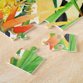 Puzzle Aquarelle de tigre tropical Motif de jungle (Côté)