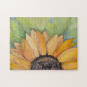 Puzzle Aquarelle de tournesol rustique (Horizontal)