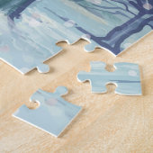 Puzzle Aquarelle d'hiver Santa Claus Snowman (Côté)