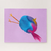 Puzzle Aquarelle d'oiseau bleu (Horizontal)