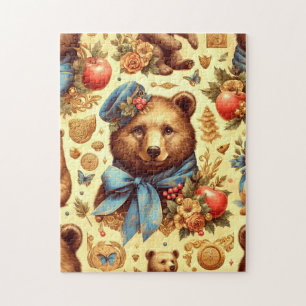 Puzzle Aquarelle d'ours Vintage