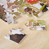 Puzzle Aquarelle du Fleur sauvage de peinture indienne (Côté)