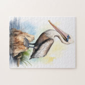 Puzzle Aquarelle d'un pélican (Horizontal)