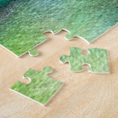 Puzzle Aquarelle en marbre bleu vert (Côté)