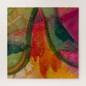 Puzzle Aquarelle Et Encre Art Expressionniste Abstrait (Horizontal)